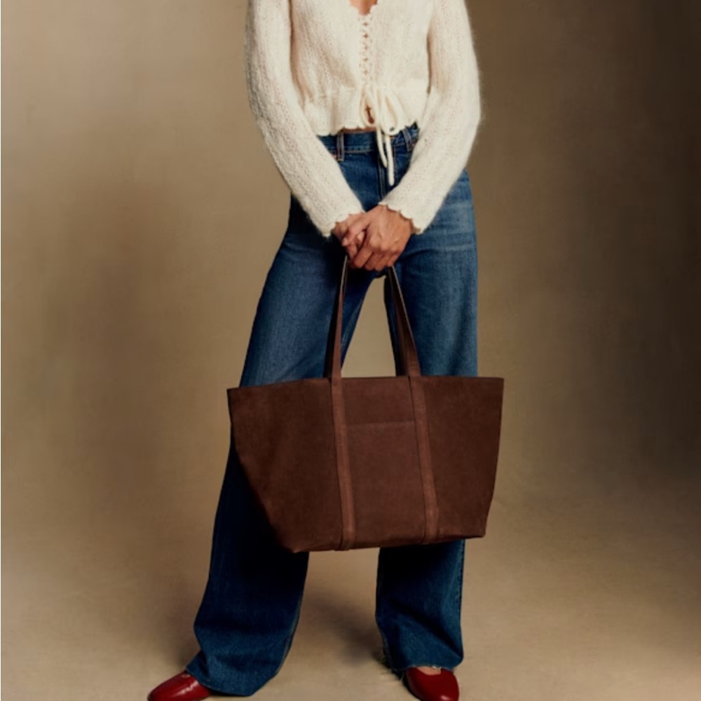 Sezane Brown Tote Bag